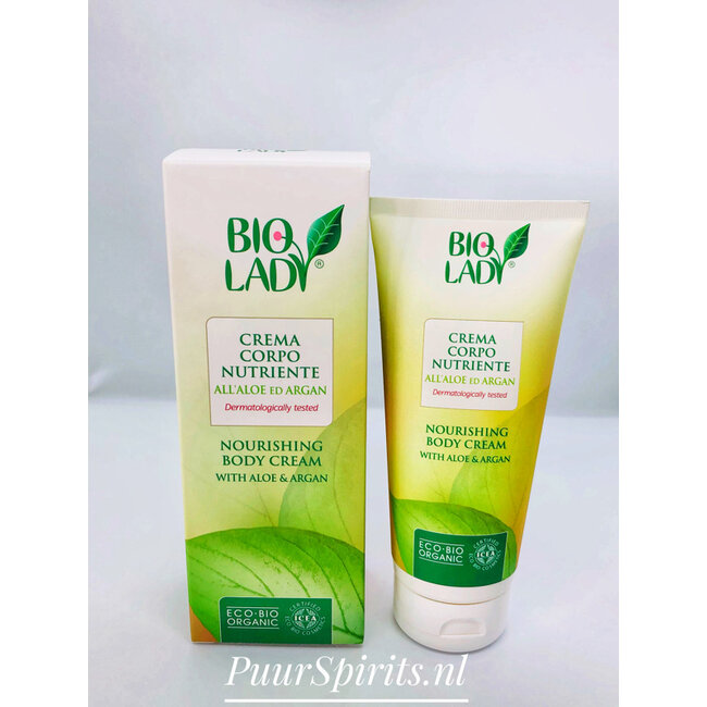 Biologische Voedende Body Crème met Aloe en Argan