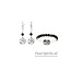 PuurSpirits Sieraden Set Labradoriet en Witte Agaat