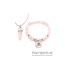Sieraden Set met  Rozenkwarts Edelsteen