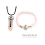 Rozenkwarts - Sieraden Set - 7 Chakra