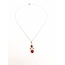 Set Rood Koraal Ketting en Armband