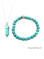 PuurSpirits Sieraden Set Turquoise - Ketting & Armband