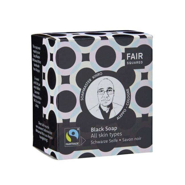 Fair Squared Gezichtszeep - Zwarte Zeep - 2 Stuks
