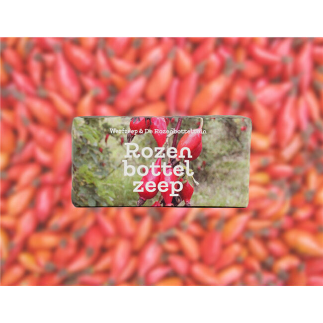 Werfzeep Zeepblok - Rozenbottelzeep - 100 gram