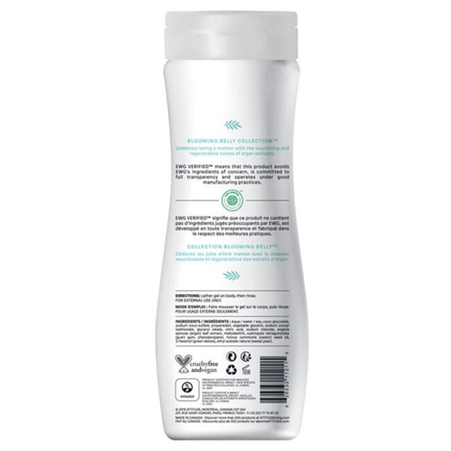 Attitude - Blooming Belly Natural Body Wash - Argan - PH neutral