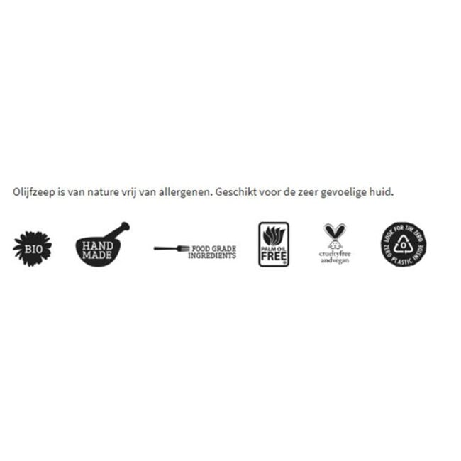 Zeepblok - Olijfzeep - 100 gram