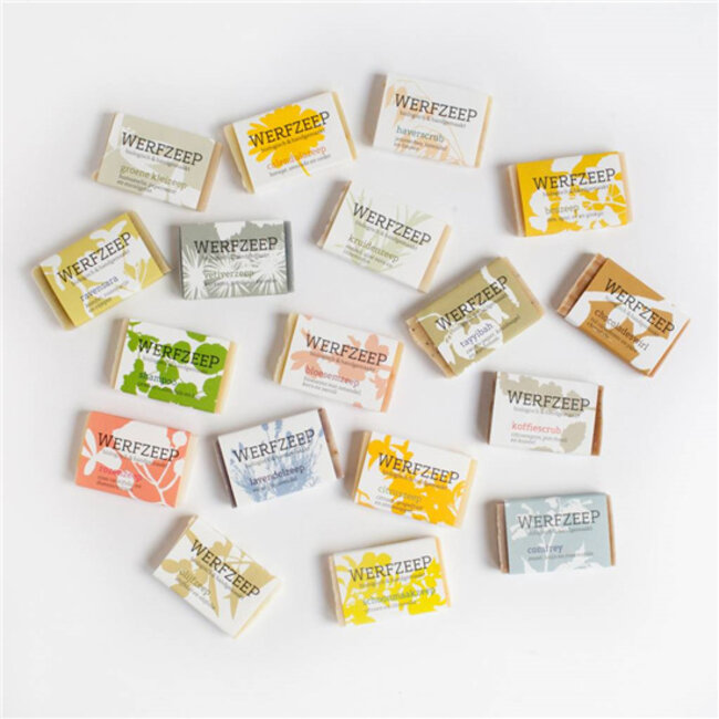 Werfzeep Zeepblok - Minizeepjes Cadeaupakket  - 18 stuks