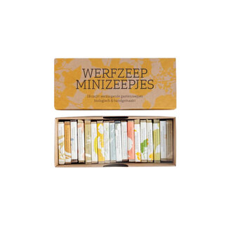 Werfzeep Zeepblok - Minizeepjes Cadeaupakket  - 18 stuks