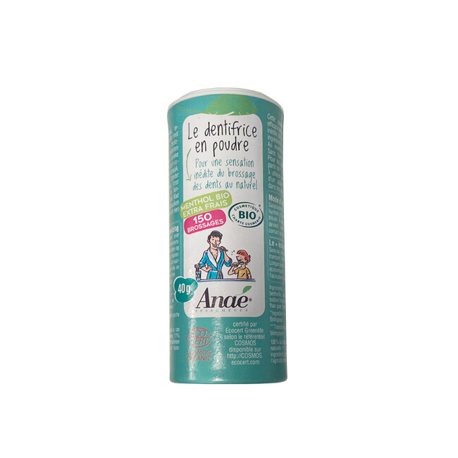 Anae Tandpasta Poeder - Tandpoetspoeder Menthol - 40 gram