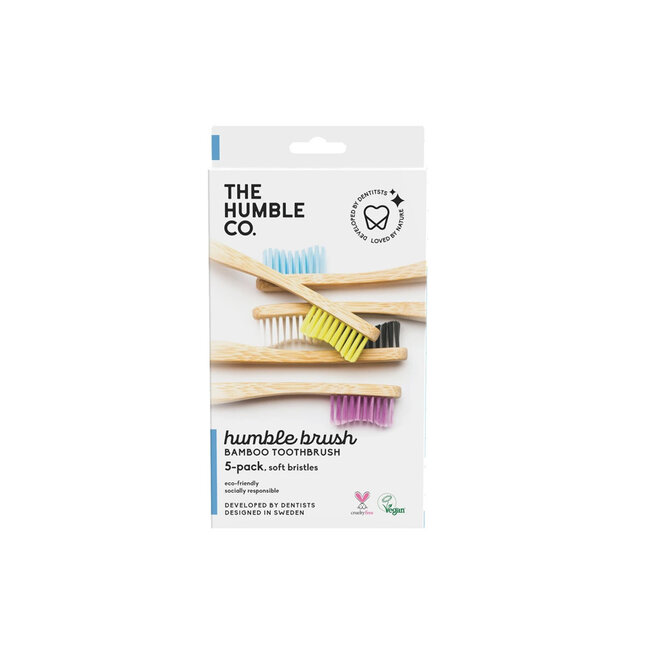 The Humble Co. Bamboe tandenborstels - soft - 5 stuks