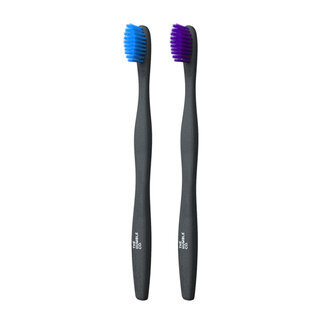 The Humble Co. Tandenborstels - 2 stuks - blauw/paars