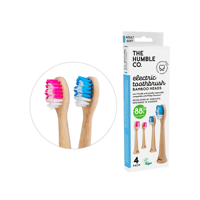 Opzetborstels - Bamboe - 4-pack - Philips Sonicare