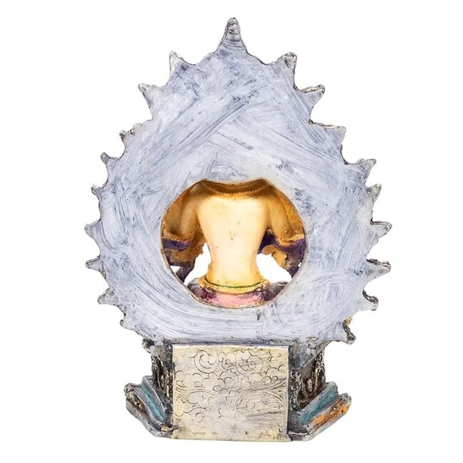 Boeddha Maitreya Gekleurd - 14 cm