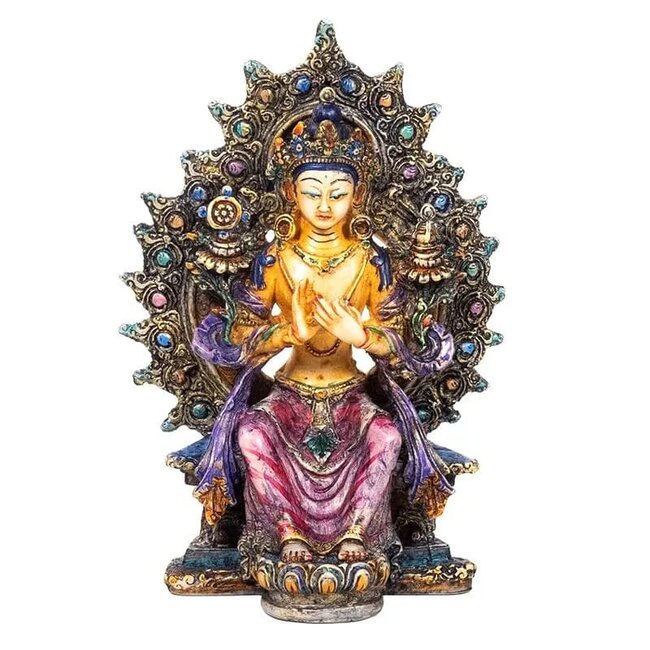 PuurSpirits Maitreya Boeddha Gekleurd - 14 cm