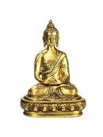 Yogi & Yogini  Boeddha Amithaba Beeld Enkelkleurig
