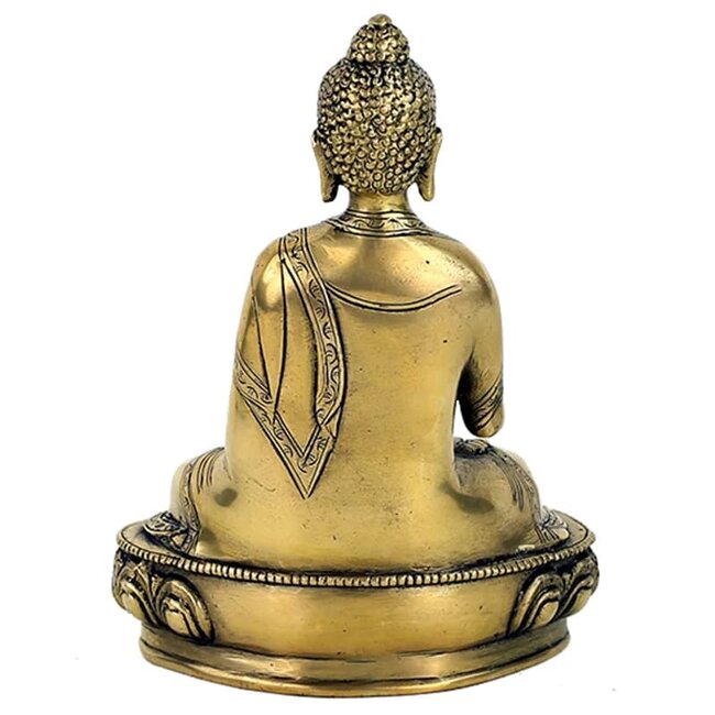 Boeddha Teaching Beeld Enkelkleurig Messing