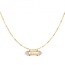 Ketting Rozenkwarts Edelsteen Goudkleurig Lucky