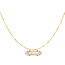 Ketting Rozenkwarts Edelsteen Goudkleurig Lucky