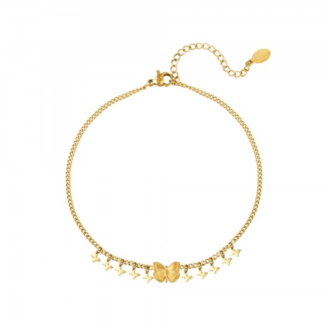 Enkelbandje met Vlinders