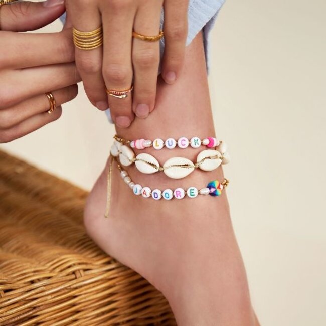 Enkelbandje Luck  Goudkleurige