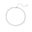 Zilverkleurige Enkelbandje Cirkels