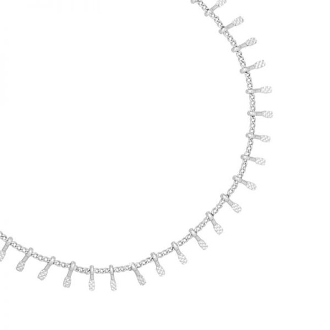 Enkelband Staafjes Zilverkleurig Stainless Steel