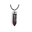 Ketting Amethist Hanger met 7 Chakra Stenen