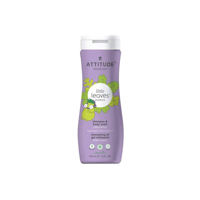 Attitude - Blooming Belly 2-in-1 Shampoo - Vanilla & Pear  - Kids