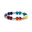 7 Chakra Armband Elastisch - 18 cm