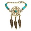 Armband Dromenvanger Turquoise Kralen