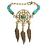 PuurSpirits Armband Dromenvanger Turquoise Kleur