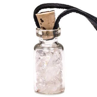 PuurSpirits Bergkristal Geschenkflesje Hanger met Koord