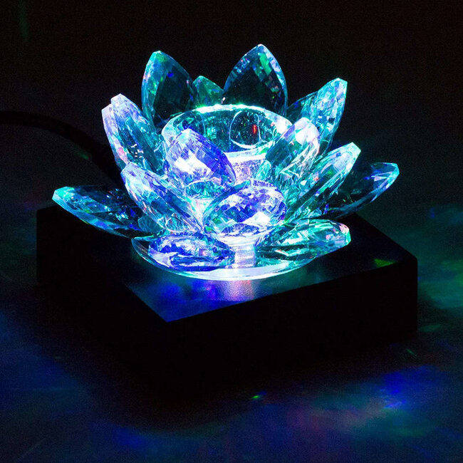 Lotus kaarshouder kristal S