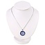 Ketting Bloem des Levens Zilverkleurig