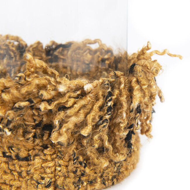 Kaarsenhouder - Kaneel Zwart- XXL