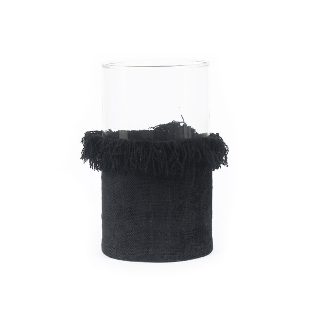 Kaarsenhouder - Zwart Velvet - XXL