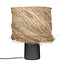 Tafellamp Naturel Sisal met Zwarte Voet - Pandan