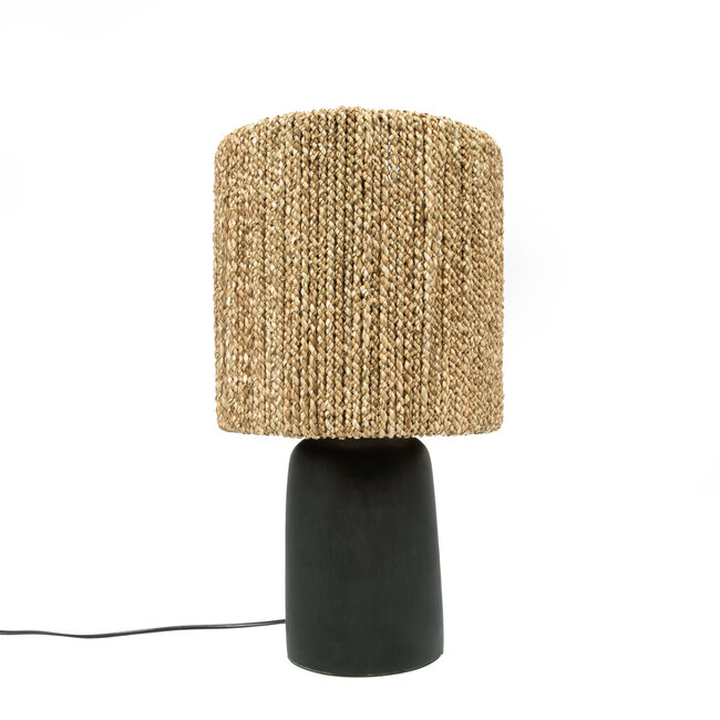 Tafellampvoet Zwart Terracotta Keramiek