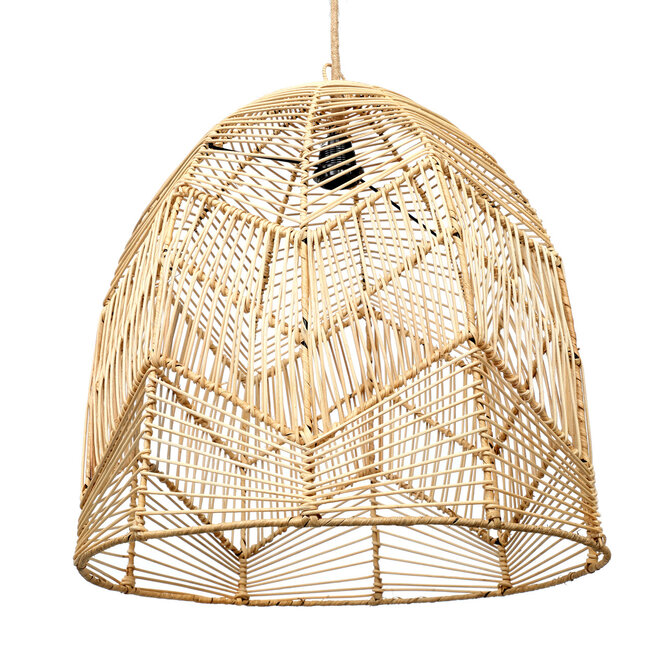 De Bala Hanglamp - 52x52x56 cm - Naturel - Rotan