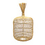 De Dumpling Hanglamp/Vloerlamp - ø40x70cm - Naturel - Rotan