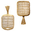 De Dumpling Hanglamp/Vloerlamp - ø40x70cm - Naturel - Rotan