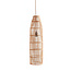 De Fish Trap Hanglamp/Vloerlamp - 23x90cm - Naturel - Rotan