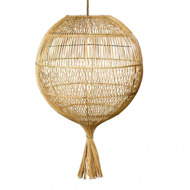De Wonton Hanglamp/Vloerlamp - 50x80cm - Naturel - Rotan