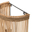 De Jalal Applique Muurlamp - 25x15x50cm - Naturel - Rotan