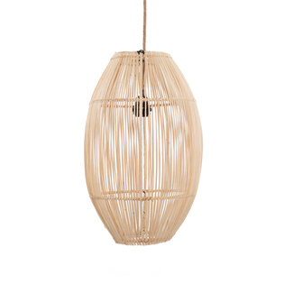 Hanglampkap Rotan Naturel Handgevlochten M - De Zuri