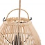 De Zuri Hanglamp/Vloerlamp - 25x25x38cm - Naturel - Rotan