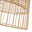 De Elba Hanglamp - 30x60cm - Naturel - Rotan