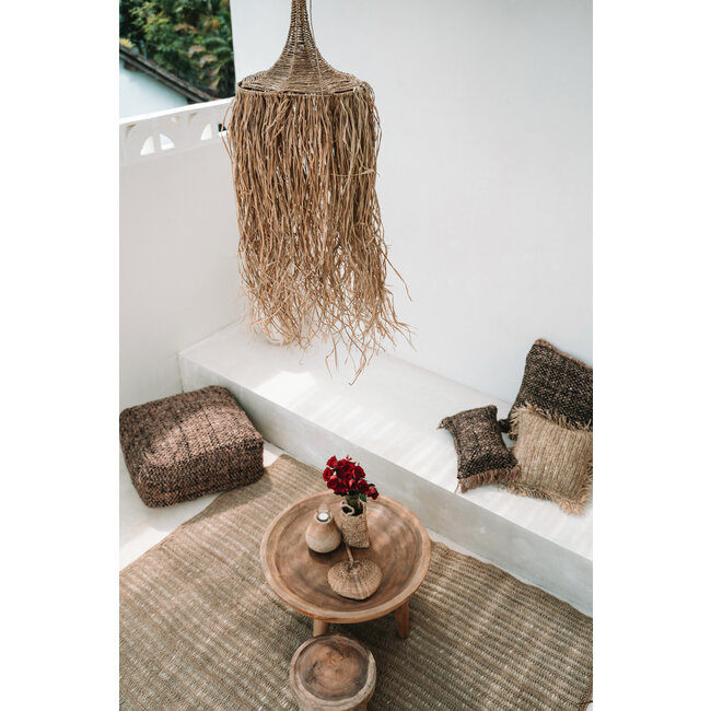 De Honolulu Hanglamp - 70x70x150 cm - Naturel - Raffia/Rotan