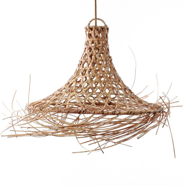 De Mykonos Hanglamp - ø60x45cm - Naturel - Rotan