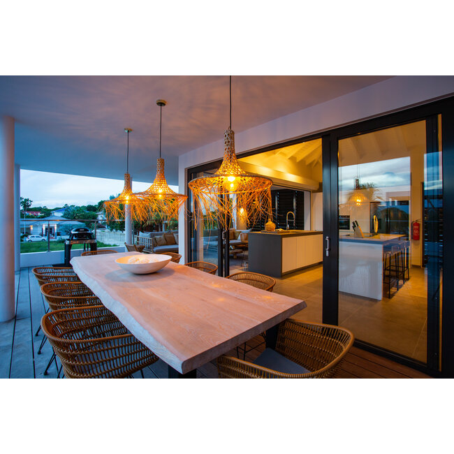 De Mykonos Hanglamp - 40x30cm - Naturel - Rotan